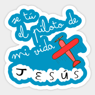 Se tú el piloto de mi vida, Jesús Sticker